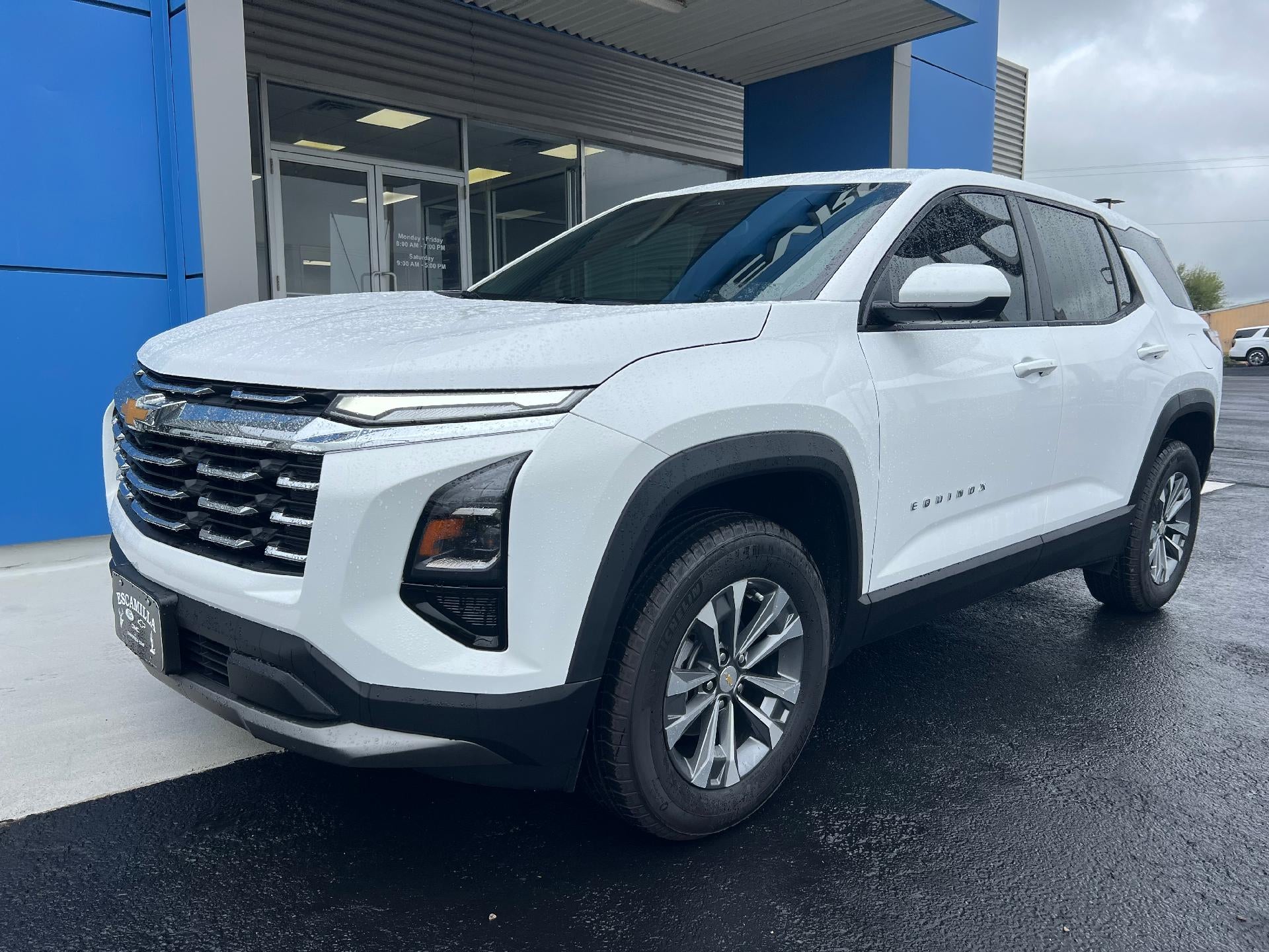 2026 Chevrolet Equinox LT in Summit White — front three-quarter view