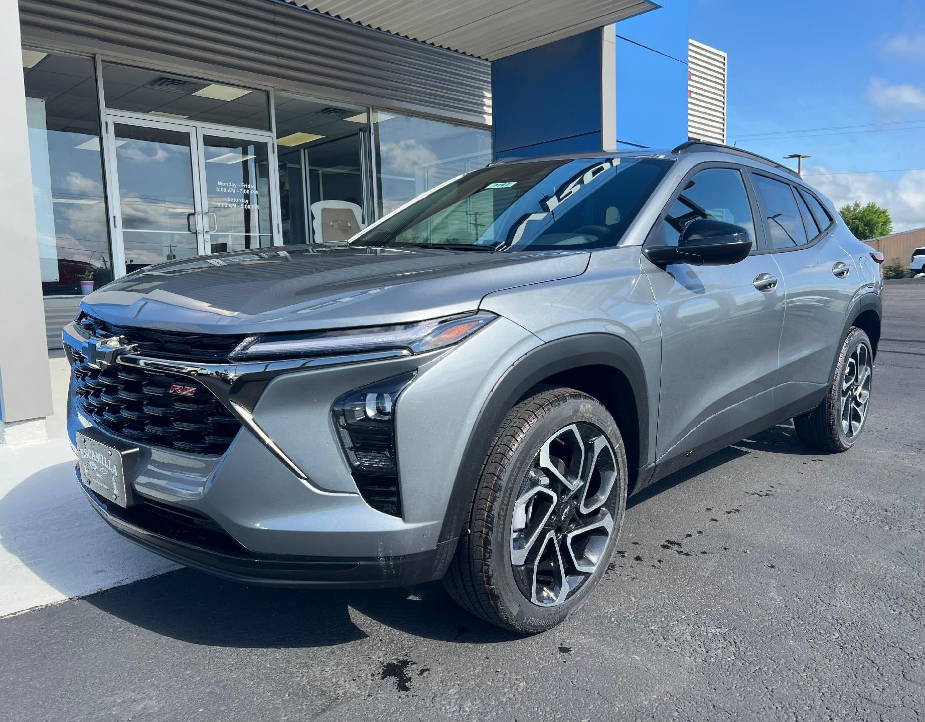 2026 Chevrolet Trax 2RS in Sterling Gray Metallic — front three-quarter view
